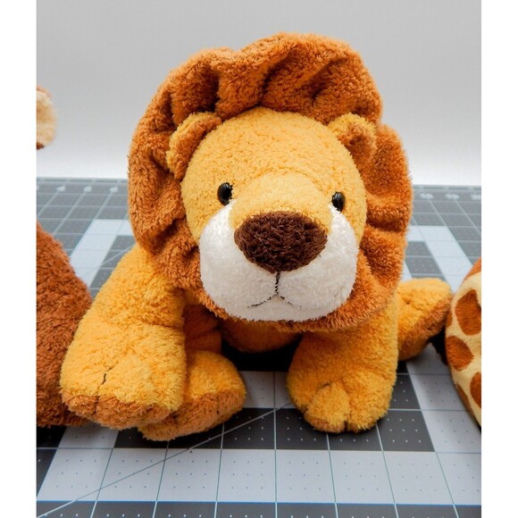 Ty Pluffies Tylux Giraffe Loin Monkey Beanbag Terry Plush Stuffed Animal Lot 3 - Picture 7 of 12